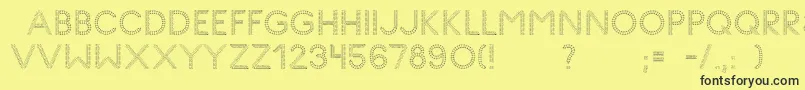 GlyphStitch Font – Black Fonts on Yellow Background