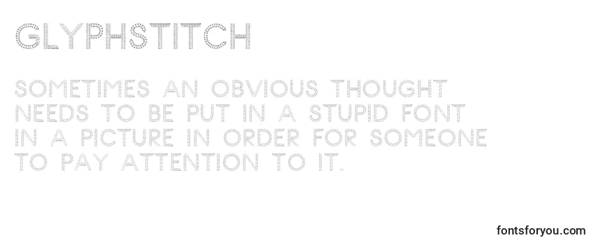 GlyphStitch フォントのレビュー