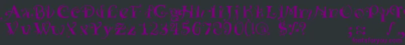 YedraPurpurea Font – Purple Fonts on Black Background