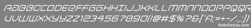 Lightbrigadesuperital Font – White Fonts on Gray Background