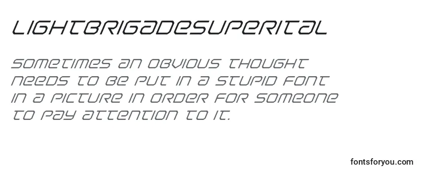 Review of the Lightbrigadesuperital Font