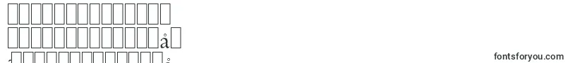フォントGouditaantiqueLightRegular – 中国の文字（簡体字）
