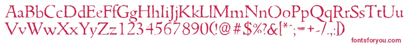 GouditaantiqueLightRegular Font – Red Fonts