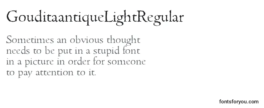GouditaantiqueLightRegular フォントのレビュー