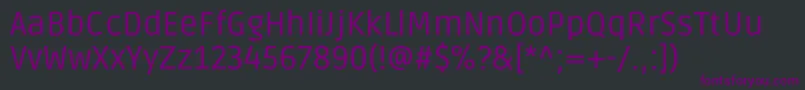 Шрифт RudaRegular – фиолетовые шрифты на чёрном фоне