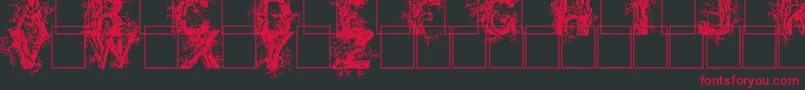 Deepwood Font – Red Fonts on Black Background