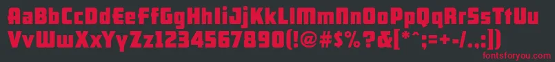 Arb66NeonBlockJun37 Font – Red Fonts on Black Background
