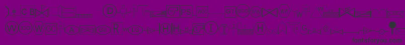 EsriSds1.952 Font – Black Fonts on Purple Background