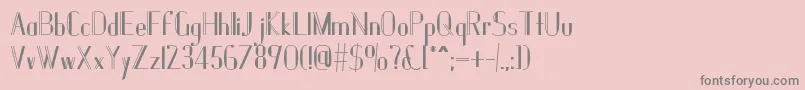 Janesville51B Font – Gray Fonts on Pink Background