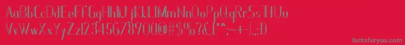 Janesville51B Font – Gray Fonts on Red Background