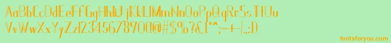 En savoir plus sur la police Janesville51B Police Janesville51B – polices orange sur fond vert