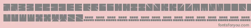 Sharpz Font – Gray Fonts on Pink Background