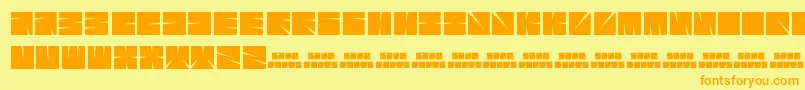 Sharpz Font – Orange Fonts on Yellow Background