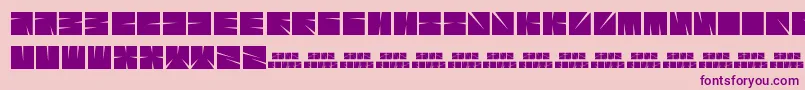 Sharpz Font – Purple Fonts on Pink Background