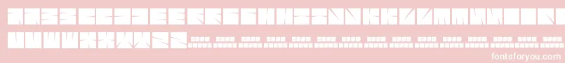 Sharpz Font – White Fonts on Pink Background