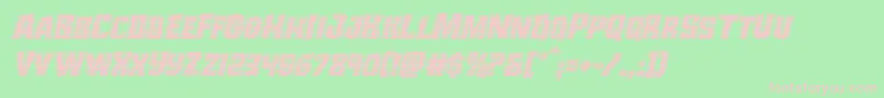 Monsterhunterbevelital Font – Pink Fonts on Green Background