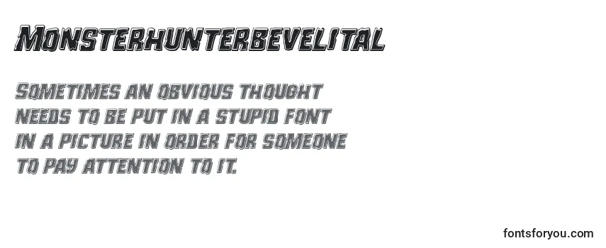 Review of the Monsterhunterbevelital Font