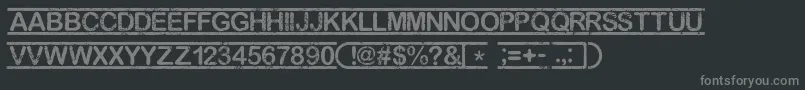 Шрифт TopSecret – серые шрифты на чёрном фоне