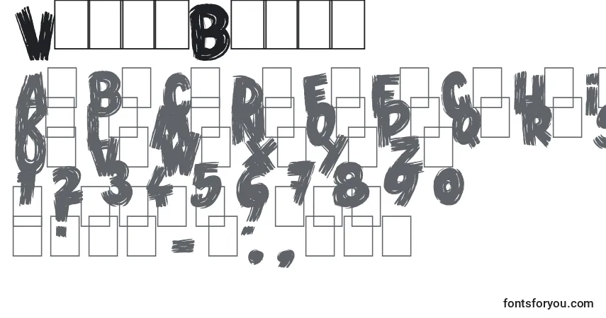 VlumpBlack Font – alphabet, numbers, special characters