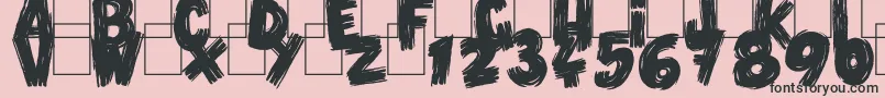 VlumpBlack Font – Black Fonts on Pink Background
