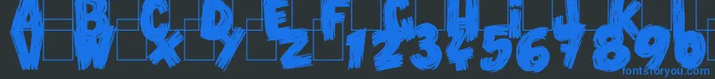 fuente VlumpBlack – Fuentes Azules Sobre Fondo Negro