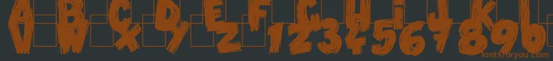 VlumpBlack Font – Brown Fonts on Black Background