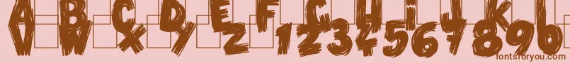 VlumpBlack Font – Brown Fonts on Pink Background