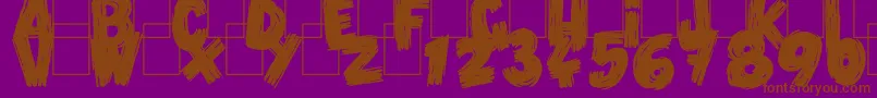 VlumpBlack Font – Brown Fonts on Purple Background