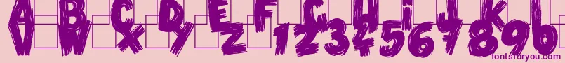 VlumpBlack Font – Purple Fonts on Pink Background