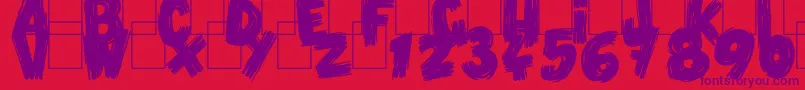 VlumpBlack Font – Purple Fonts on Red Background