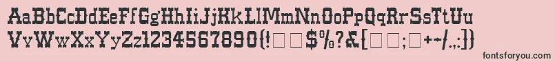 West Font – Black Fonts on Pink Background