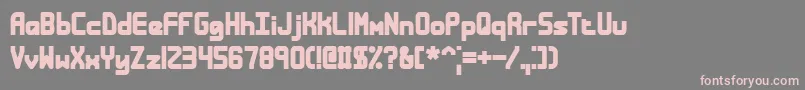 Bandless Font – Pink Fonts on Gray Background