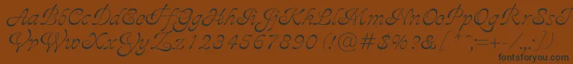 Ajile Font – Black Fonts on Brown Background