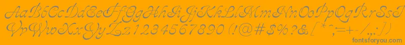 Ajile-Schriftart – Graue Schriften auf orangefarbenem Hintergrund