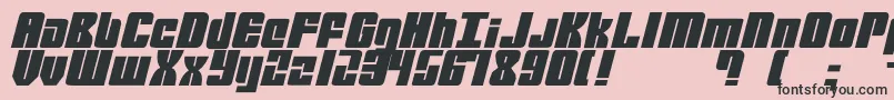 Mobile Infantry Font – Black Fonts on Pink Background