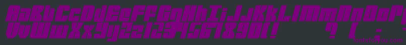 Mobile Infantry Font – Purple Fonts on Black Background