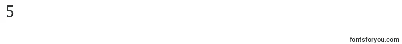 LucidaFaxRegular-Schriftart – Schriften für die Ziffer 5