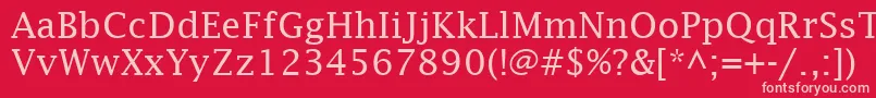 LucidaFaxRegular Font – Pink Fonts on Red Background