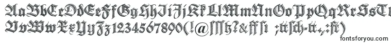 Шрифт Dszierschrift – шрифты, начинающиеся на D