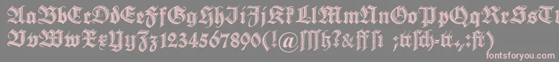 More about Dszierschrift Font Dszierschrift Font – Pink Fonts on Gray Background