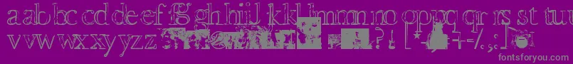 Devotionanddesire Font – Gray Fonts on Purple Background