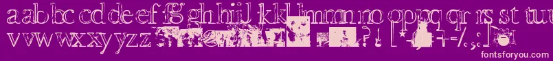 Devotionanddesire Font – Pink Fonts on Purple Background