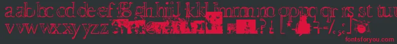 Devotionanddesire Font – Red Fonts on Black Background
