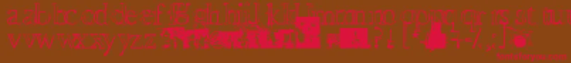 Devotionanddesire Font – Red Fonts on Brown Background