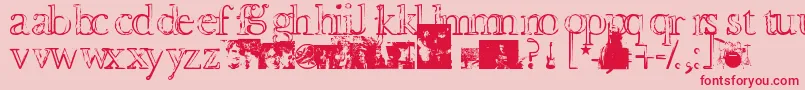 Devotionanddesire Font – Red Fonts on Pink Background