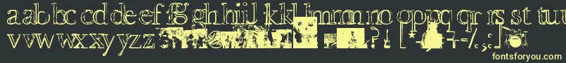 Devotionanddesire Font – Yellow Fonts on Black Background