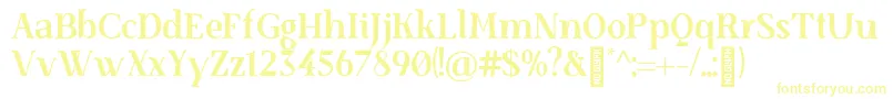 SenzabellaBold Font – Yellow Fonts