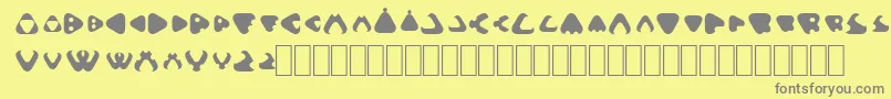 Gammelfitta Font – Gray Fonts on Yellow Background