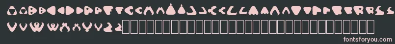 Gammelfitta Font – Pink Fonts on Black Background