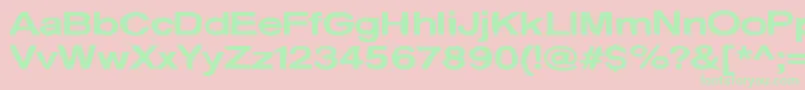 BehindTheSurprise Font – Green Fonts on Pink Background